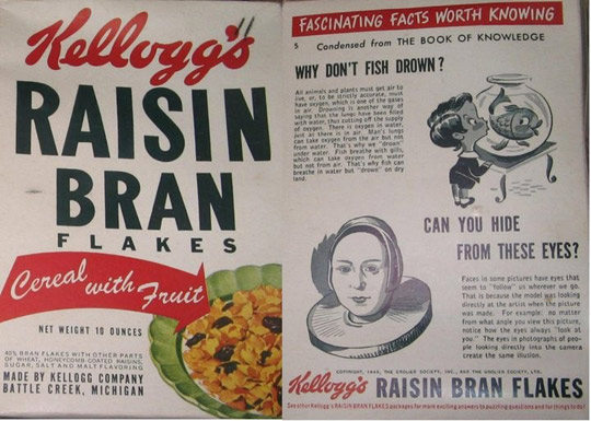 Raisin Bran Fascinating Facts Box