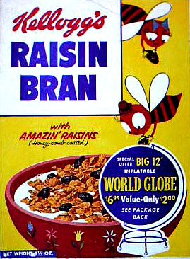 Mid 1950's Raisin Bran Box