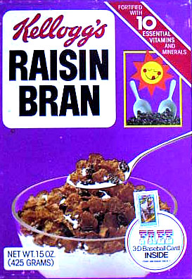 Kellogg's Raisin Bran Box - 3D Card