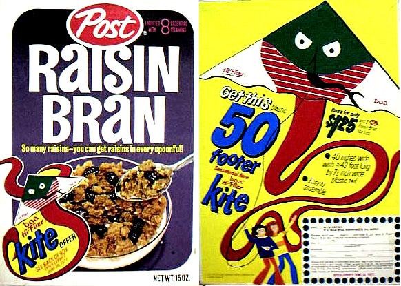 Raisin Bran Boa Kite Box