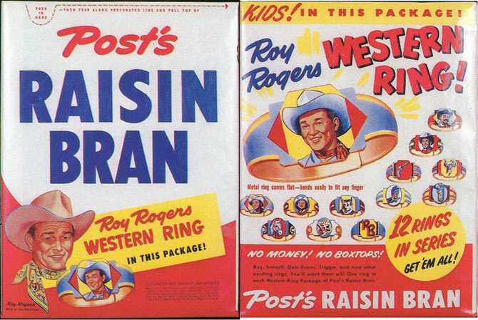 Raisin Bran w/ Roy Rogers Ring