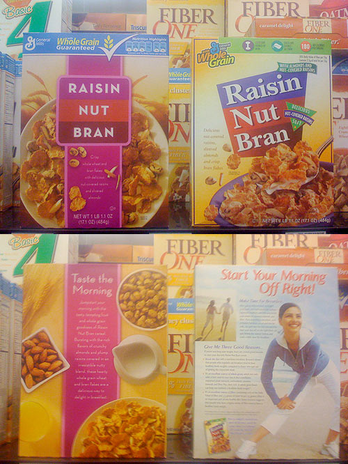 2008 Raisin Nut Bran Boxes