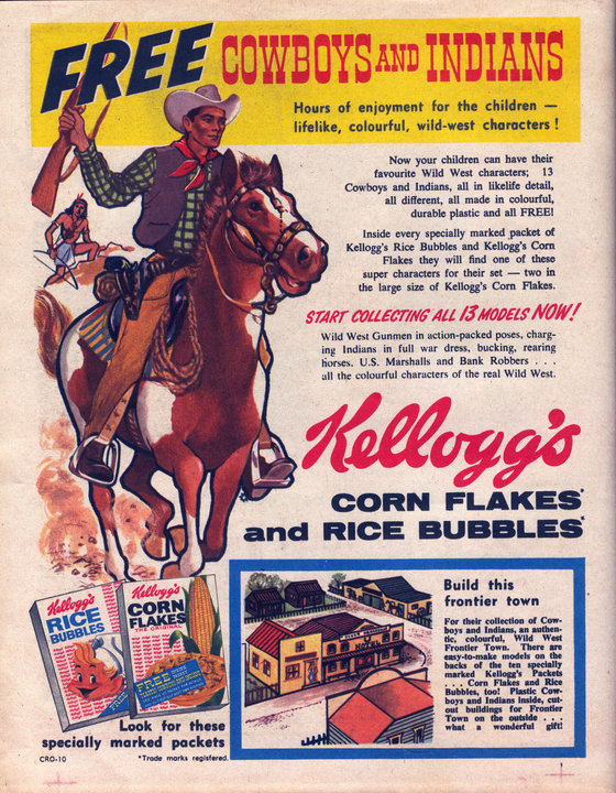 1959 Corn Flakes / Rice Bubbles Ad