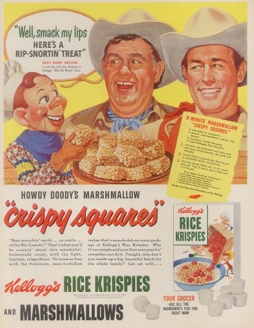 Howdy Doody Rice Krispies Squares