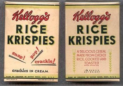 Vintage Rice Krispies Samples