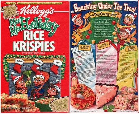 Holday Rice Krispies Box (Front & Back)