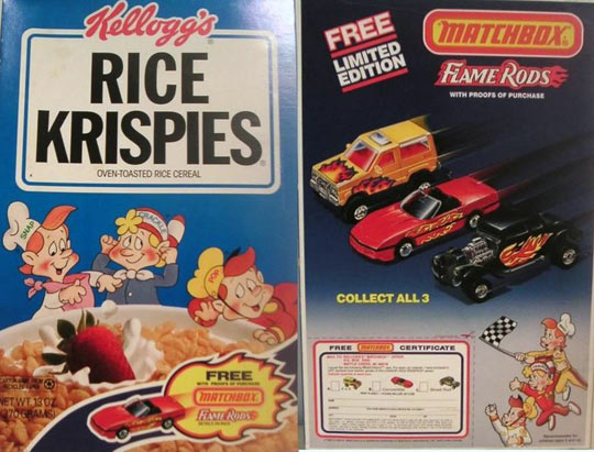 Rice Krispies Matchbook Flame Rods