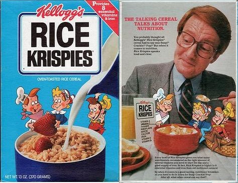 Rice Krispies Cereal Box