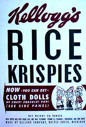 1948 Rice Krispies Cereal Box