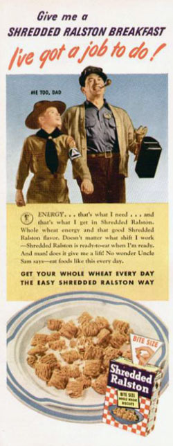 1940 Shredded Ralston Ad