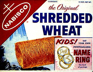 Shredded Wheat Box - Name Ring