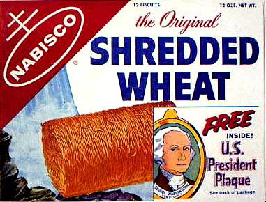 Shredded Wheat Box - President Plaque