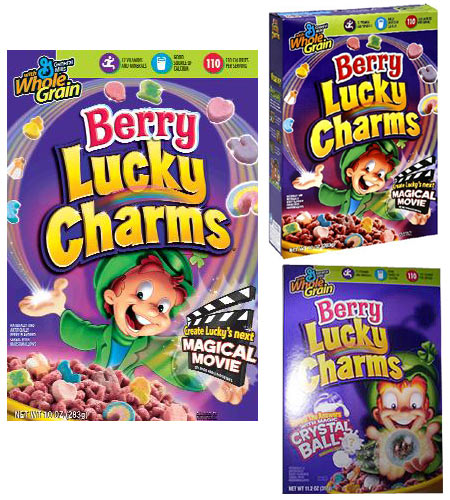 Berry Lucky Charms Boxes.
