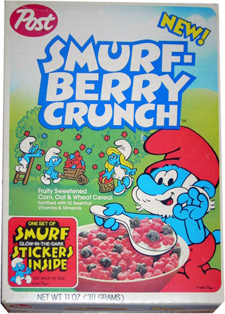 Smurf-Berry Crunch Box - Stickers