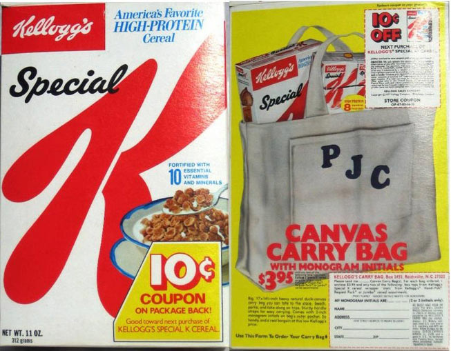 Special K Canvas Bag Box