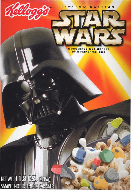 Darth Vader Star Wars Episode III Cereal Box