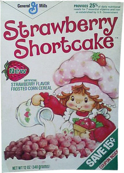 1982 Strawberry Shortcake Cereal Box