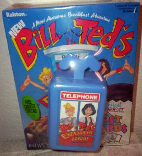 Bill & Ted Cereal With Phone Booth Case