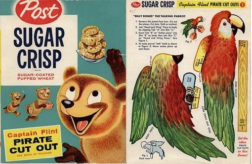 Sugar Crisp Captain Flint Box