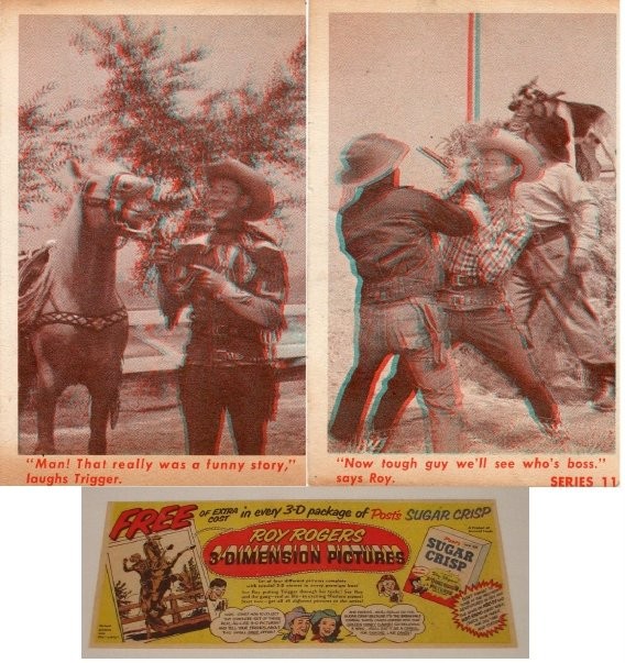 Sugar Crisp Roy Rogers 3D Pictures