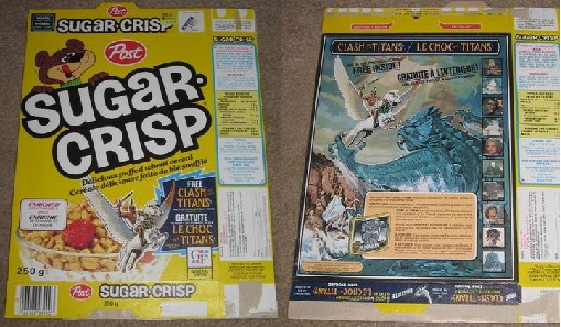 Sugar Crisp Box - Clash of the Titans