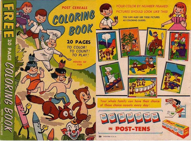 Post Cereals Coloring Book