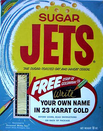 Sugar Jets Cereal Box - Gold Signature
