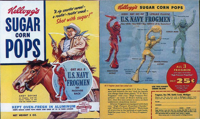 Sugar Corn Pops Frogmen Box