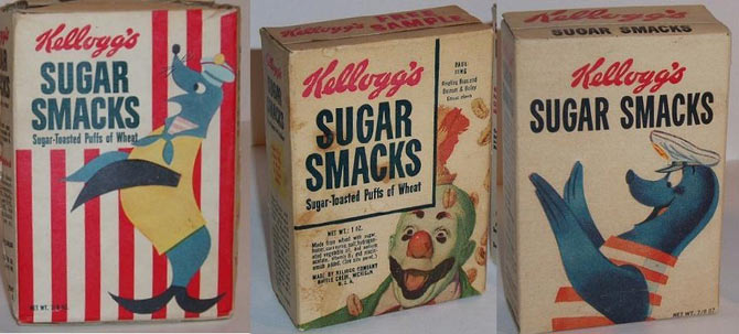 Various Sugar Smacks Boxes
