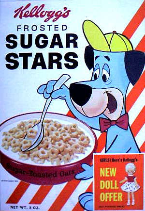 1962 Sugar Stars Box - Huckleberry Hound