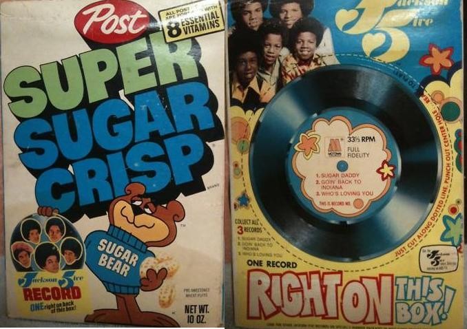 Super Sugar Crisp Box - Jackson 5 Record
