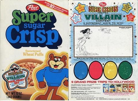 Super Sugar Crisp Create A Villain Box