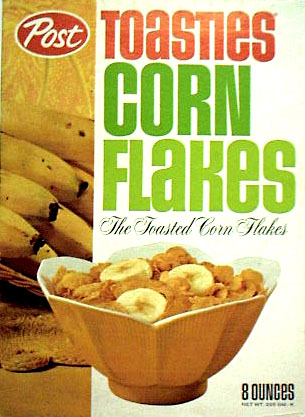Classic Post Toasties Corn Flakes Box