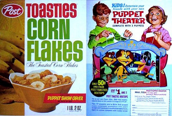 Post Toasties Corn Flakes Puppet Theater