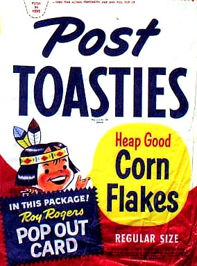 1950's Post Toasties Corn Flakes Box
