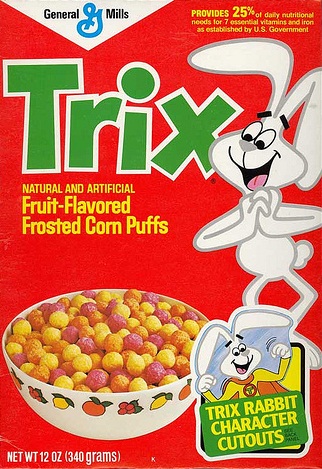 1988 Trix Cereal Box
