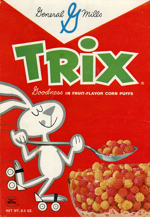 1961 Trix Cereal Box