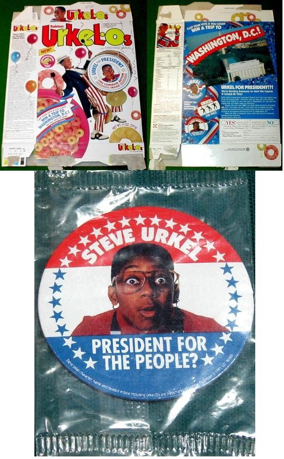 Urkel-Os President For The People Button
