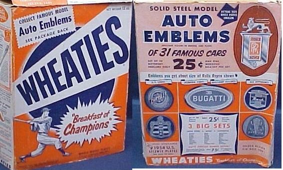 Wheaties Box - Auto Emblems