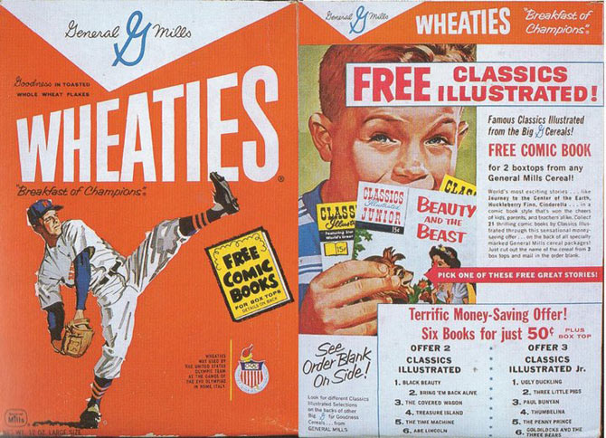 Wheaties Free Comic Books Box