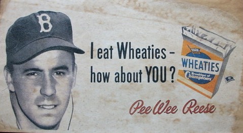 Pee Wee Reese For Wheaties