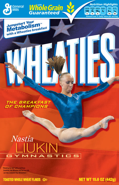 Nastia Liukin 2008 Wheaties Box