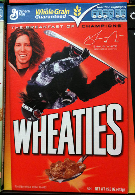 Shaun White Wheaties Box