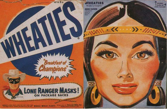 Wheaties Moon Flower Mask Box