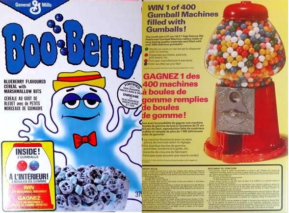 Boo Berry Gumball Machine Box