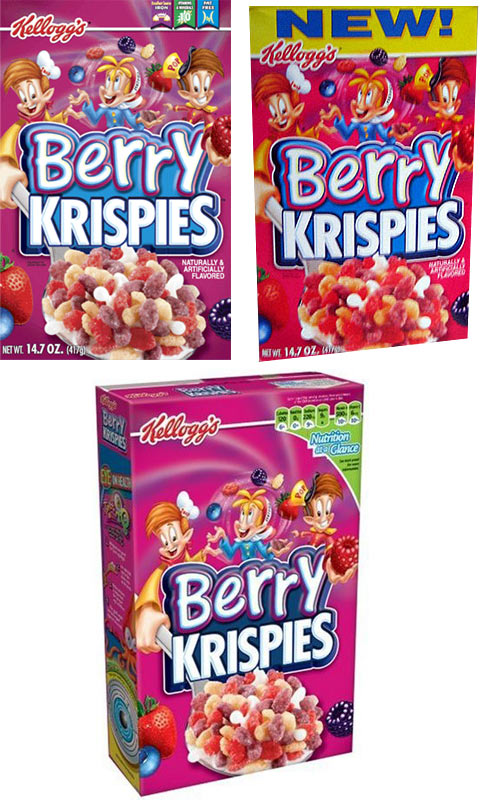 Three Berry Krispies Boxes