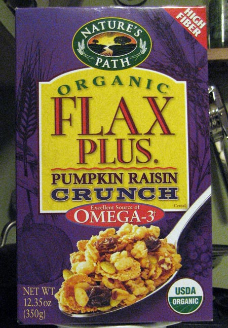 Flax Plus Pumpkin Raisin Crunch Box - Front