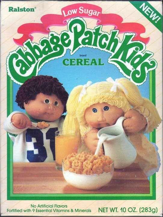 1985 Cabbage Patch Kids Cereal Box