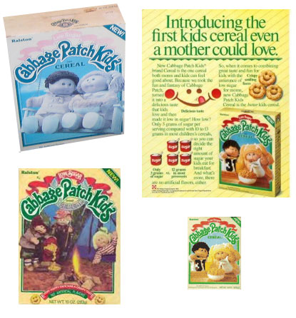 Cabbage Patch Cereal Boxes