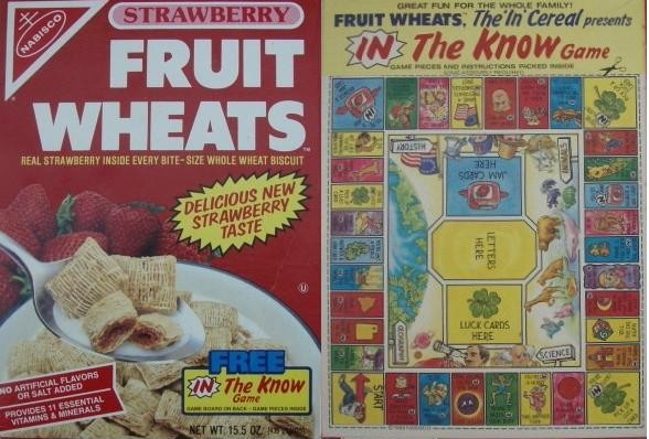 Strawberry Fruit Wheats Cereal Box
